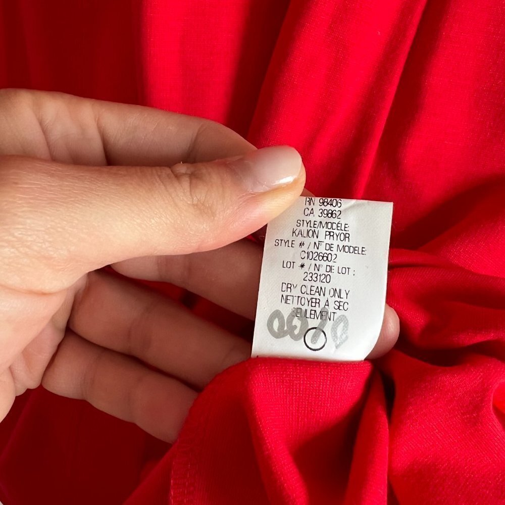 Theory | Kalion Midi Red Dress - Picture 6 of 6